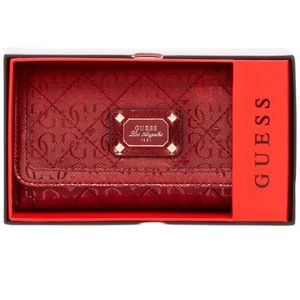 🌹 Guess women’s shiny Juliet trifold wallet